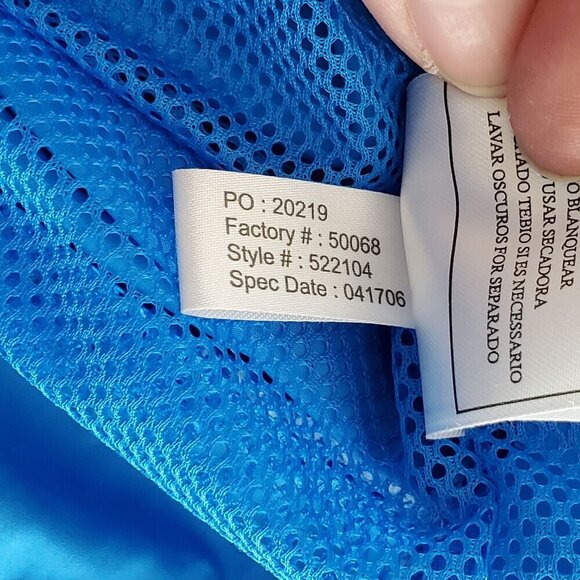 Mens XL Blue Half-Zip Short Sleeve Jacket Windbreaker Western Skies Golf Club - Picture 12 of 16